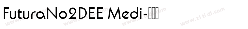 FuturaNo2DEE Medi字体转换